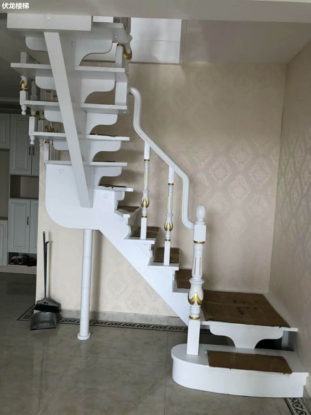 【产品17】实木整体复式楼梯-阁楼楼梯